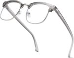 Black & Gold Clubmaster Clear Lens Frames