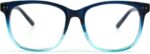 Blue Gradient Cat Eye Clear Lens Frames
