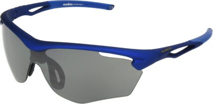 Blue Wrap Sport Sunglasses