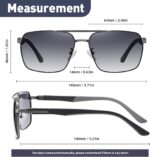 Classic Aviator Sunglasses — Grey Gradient Lens