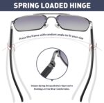 Classic Aviator Sunglasses — Grey Gradient Lens