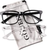 Classic Clear Lens Frames — Transparent Square