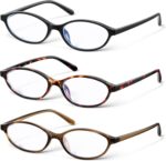 Classic Oval Blue Light Glasses — 3 Pack