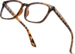 Floral Print Square Clear Lens Frames