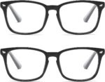 Floral Print Square Clear Lens Frames