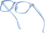 Floral Print Square Clear Lens Frames
