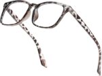Floral Print Square Clear Lens Frames