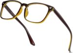Floral Print Square Clear Lens Frames