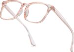 Floral Print Square Clear Lens Frames