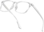 Floral Print Square Clear Lens Frames