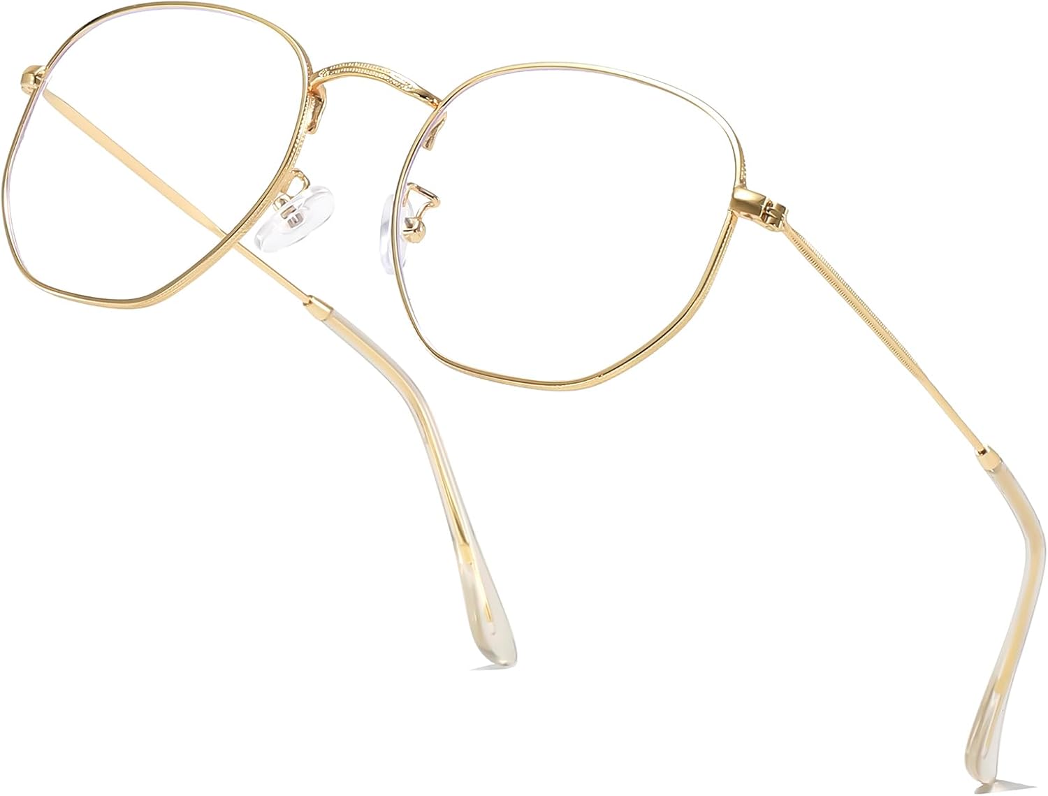 Geometric Gold Metal Blue Light Glasses Geometric Gold Metal Blue Light Glasses