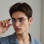 Geometric Gold Metal Blue Light Glasses
