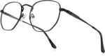Geometric Gold Metal Reading Glasses — Textured Frame