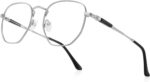 Geometric Gold Metal Reading Glasses — Textured Frame