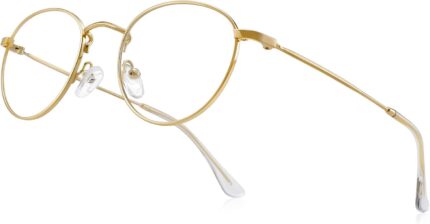 Gold Metal Round Reading Glasses
