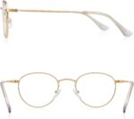 Gold Metal Round Reading Glasses