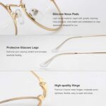 Gold Metal Round Reading Glasses