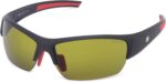 Golf Sunglasses — Gunmetal Frame, Rose Gold Lens