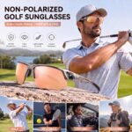 Golf Sunglasses — Gunmetal Frame, Rose Gold Lens