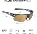 Golf Sunglasses — Gunmetal Frame, Rose Gold Lens