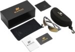 Golf Sunglasses — Gunmetal Frame, Rose Gold Lens