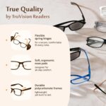 Half-Rim Gunmetal Reading Glasses — 3 Pack