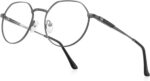 Hexagonal Gold Metal Reading Glasses