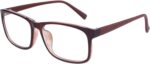 Matte Black Square Clear Lens Frames
