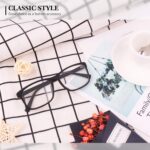 Matte Black Square Clear Lens Frames
