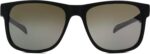 Matte Black Square Sunglasses — Silver Mirror Lens