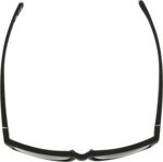 Matte Black Square Sunglasses — Silver Mirror Lens