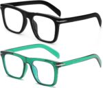 Modern Square Black Blue Light Glasses