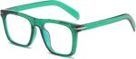 Modern Square Black Blue Light Glasses
