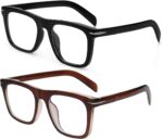 Modern Square Black Blue Light Glasses