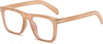 Modern Square Black Blue Light Glasses