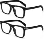 Modern Square Black Blue Light Glasses