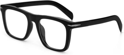Modern Square Black Blue Light Glasses