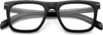 Modern Square Black Blue Light Glasses