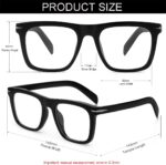Modern Square Black Blue Light Glasses