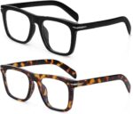 Modern Square Black Blue Light Glasses