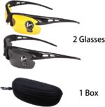 Night Driving & Day Sport Sunglasses — 2 Pack