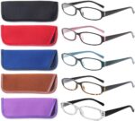 Oval Reading Glasses — 5 Pack, Mixed Colours