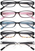 Oval Reading Glasses — 5 Pack, Mixed Colours