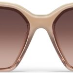 Oversized Nude Square Sunglasses
