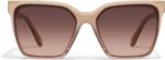 Oversized Nude Square Sunglasses