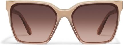 Oversized Nude Square Sunglasses