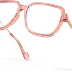 Oversized Peach Blue Light Glasses