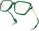 Oversized Peach Blue Light Glasses