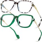 Oversized Peach Blue Light Glasses