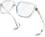 Oversized Peach Blue Light Glasses